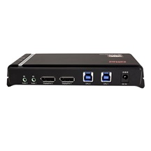 ROLINE KVM přepínač (USB Klávesnice a Myš, DP, Audio) 2:1, USB 3.0 hub, 4K