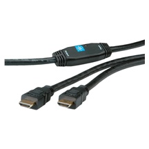 ROLINE Aktivní HDMI kabel, HDMI M - HDMI M, zlacené konektory, 30m