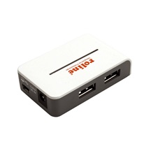 ROLINE USB 2.0 Hub 4 porty, bílý, se zdrojem