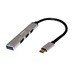 ROLINE USB 2.0 hub +  5Gbps port, USB C(M) - 3x USB A(F) + 1x USB3.0 A(F)