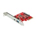 ROLINE PCI Express karta USB 10Gbps (3.2 gen 2), USB C(F) + USB3.0 A(F)