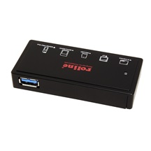 ROLINE Čtečka karet USB 5Gbps (USB 3.0), 5 konektorů pro karty, externí, černá