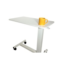 ROLINE Boční stolek s plynovou pružinou, výškově nastavitelný, bílý