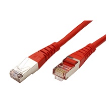ROLINE S/FTP patchkabel kat. 5e, 5m, červený