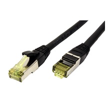 ROLINE S/FTP patchkabel kat. 6a, venkovní, TPE, LSOH, 10m, černý