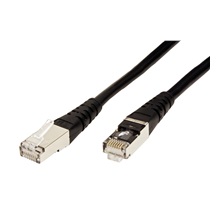 ROLINE S/FTP patchkabel kat. 6, 0,5m, černý