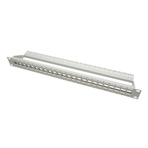 ROLINE Patchpanel pro keystone 19", UTP, 24 portů, neosazený, šedý