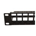 ROLINE Patchpanel pro keystone 19", UTP, 24 portů, neosazený, černý