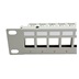 ROLINE Patchpanel pro keystone 19", STP, 24 portů, neosazený, šedý