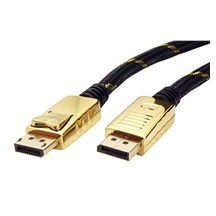 ROLINE GOLD DisplayPort kabel v.1.2 (HBR2, 4K@60Hz), DP(M) - DP(M), 5m