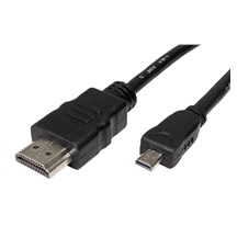 ROLINE GREEN High Speed HDMI kabel s Ethernetem, HDMI M - microHDMI M, černý, 2m