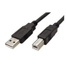 ROLINE GREEN USB 2.0 kabel USB A(M) - USB B(M), TPE, černý, 0,8m