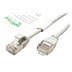 ROLINE GREEN U/FTP patchkabel kat. 6a, tenký, LSOH, 0,15m, šedý