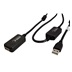 STANDARD USB 2.0 aktivní prodlužovací kabel 15m, černý