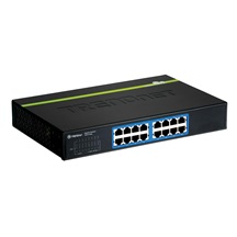 TRENDnet Ethernet přepínač 1Gb, 16 portů, černý, GREENnet (TEG-S16Dg)