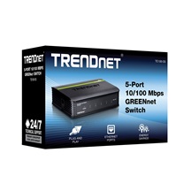 TRENDnet Ethernet přepínač 100Mb, 5 portů, GREENnet (TE100-S5)
