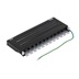 TRENDnet Patchpanel kat. 6a STP, 8 portů, černý, na stěnu (TC-P8C6AS)