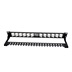 TRENDnet Patchpanel pro keystone 19", STP, 24 portů, neosazený, černý (TC-KP24SA)