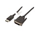 Value DisplayPort -> DVI kabel, DP(M) -> DVI-D(M), 1920x1200@60Hz, LSOH, 1,5m