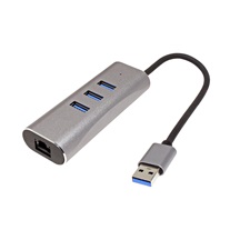 Value Multiport adaptér USB 5Gbps, USB3.0 A(M) -> 1Gb LAN + Hub 3x USB3.0 A(F)