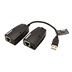 Value Prodlužovací adaptér USB 2.0 přes RJ45