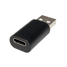 Value USB redukce USB A(M) - USB C(F),  černá