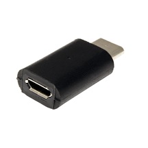 Value USB redukce microUSB B(F) - C(M), černá