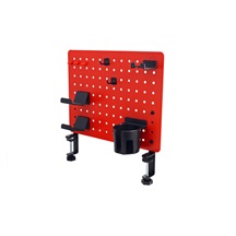 Value Děrovaná deska (pegboard) pro kancelář / hráče, červená