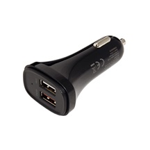Value Napájecí adaptér do auta USB A QC 3.0 + USB A 5V/2,4A, 18W