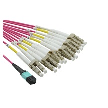 Value Optický koncový kabel MPO(M) - 12x LC(M), OM4, 2m