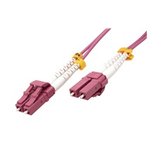 Value Optický patchkabel LC-LC 50/125 (multi mode), 2mm, duplex, OM4, LSOH, Low-Loss, 2m