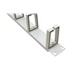 Value 19" vyvazovací panel 1U, jednostranný, 5x plastový třmen "C", šedý