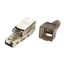 Value Konektor RJ45 kat. 6a, stíněný, na lanko / drát, montáž bez nástrojů