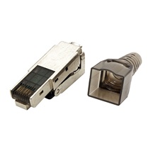 Value Konektor RJ45 kat. 6a, stíněný, na lanko / drát, montáž bez nástrojů