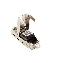 Value Konektor RJ45 kat. 6a, stíněný, na lanko / drát, montáž bez nástrojů