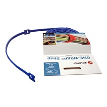 VELCRO Stahovací páska 13mm, suchý zip, 20cm, 25ks, modrá