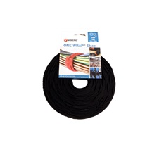 VELCRO Stahovací páska 20mm, suchý zip, 20cm, 100ks, černá