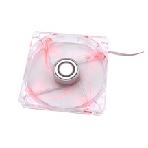 Xilence Ventilátor 120x120x25mm, transparentní, červené LED, DMI, série Performance C (XF046 | XPF120.TR)