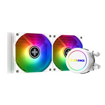 Xilence Vodní chlazení pro CPU Intel a AMD, 2x ventilátor, ARGB, 300W TDP, bílé (XC974 | LQ240 White ARGB)
