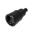 BACHMANN Konektor síťový 250V/16A, samice, CEE 7/3, na kabel, černý (913.175)