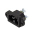 BACHMANN Panelový konektor síťový C16A samec, 250V/10A, černý (918.170)