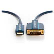 Clicktronic HQ OFC DVI-HDMI kabel, DVI-D(M) - HDMI A(M), 15m