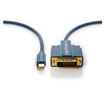 Clicktronic HQ OFC DisplayPort - DVI kabel, miniDP(M) -> DVI-D(M), 5m