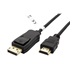 goobay DisplayPort - HDMI kabel, DP(M) ->  HDMI M, 4K@30Hz, zlacené konektory, 5m