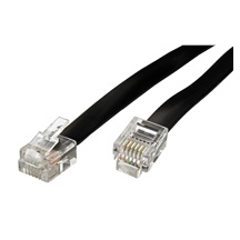 InLine Kabel telefonní s konektory RJ12, 6/6, černý, 0,5m