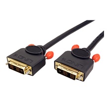 Lindy DVI kabel, DVI-D(M) - DVI-D(M), single link, 5m