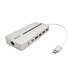 Lindy Multiport adaptér USB C (M) -> 2x HDMI A(F) (4K@30Hz)  , 2x USB3.0 A + USB C, 1Gb LAN, audio, PD 100W