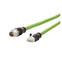 METZ CONNECT Kabel M12 8pin (M) kód X - RJ45(M), 2m