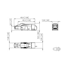 METZ CONNECT Průmyslový konektor RJ45 kat. 5e, stíněný, pro, 2 páry, PROFINET