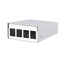 METZ CONNECT Box kovový pro 4x keystone, bílý